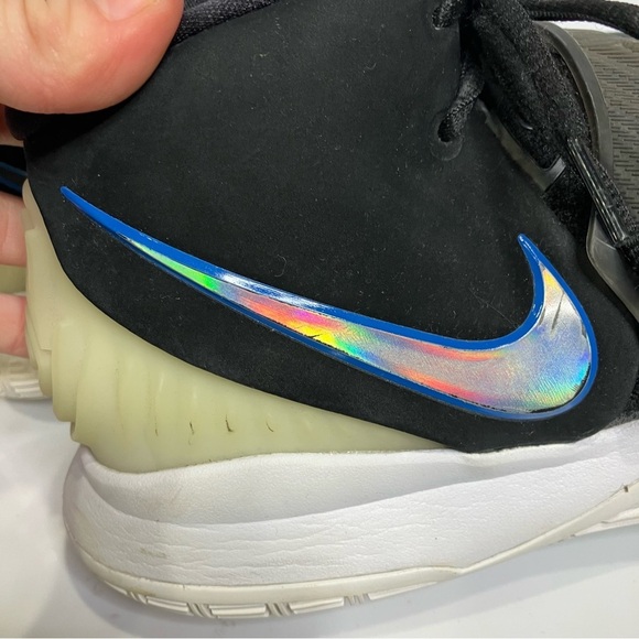 Nike Kyrie 6 sneakers black white iridescent mens size 9.5 athletic activewear - Picture 8 of 13